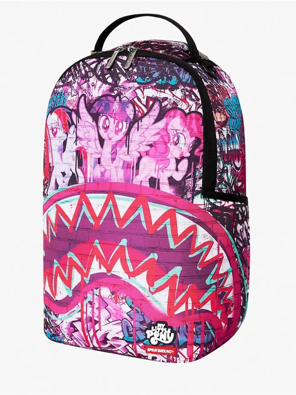 Sprayground x My Little Pony Graffiti Pink Backpack - Picture 3 of 7